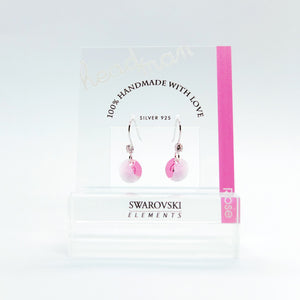 SWA COLL : ROUND ROSE DROP EARRINGS