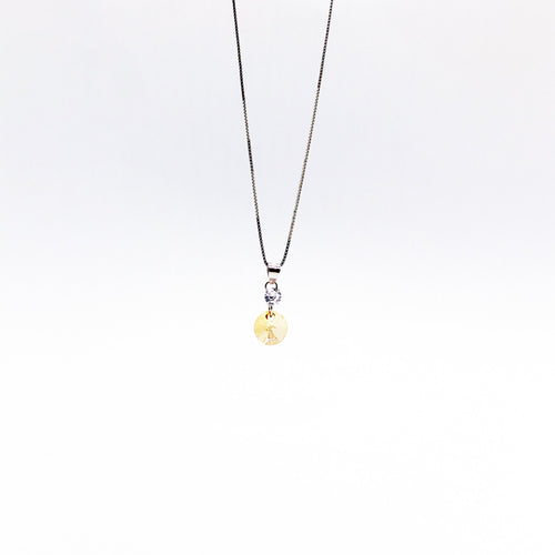 SWA COLL : ROUND YELLOW TOPAZ ฺNECKLACE