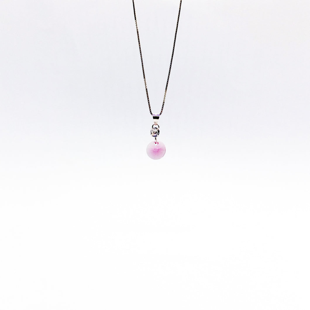 SWA COLL : ROUND ROSE ฺNECKLACE