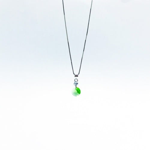 SWA COLL : ROUND PERIDOT ฺNECKLACE