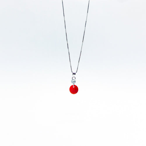 SWA COLL : ROUND RUBY ฺNECKLACE