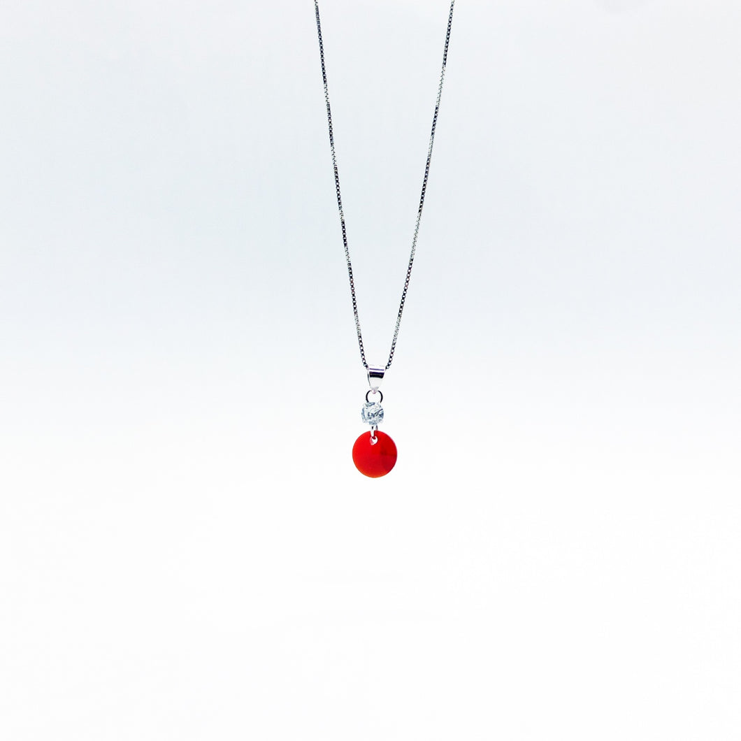 SWA COLL : ROUND RUBY ฺNECKLACE