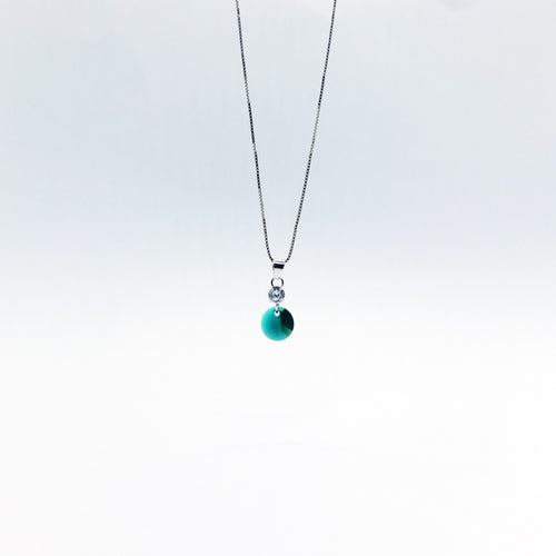 SWA COLL : ROUND EMERALD ฺNECKLACE