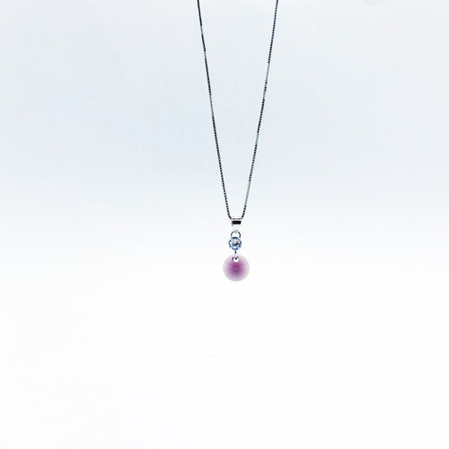 SWA COLL : ROUND AMETHYST NECKLACE