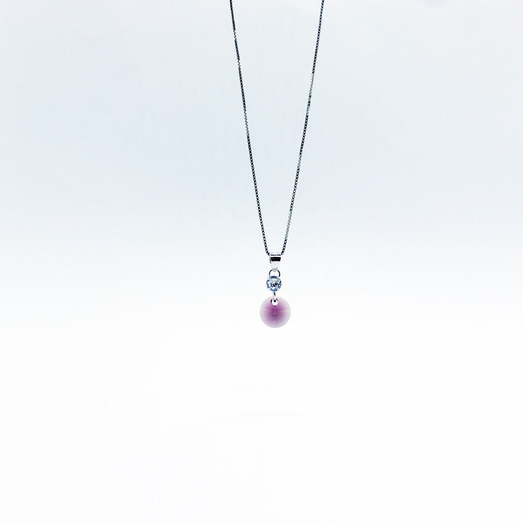 SWA COLL : ROUND AMETHYST NECKLACE