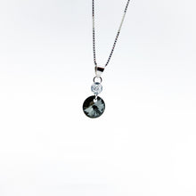 Load image into Gallery viewer, SWA COLL : ROUND BLACK CRYSTAL NECKLACE