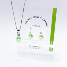 Load image into Gallery viewer, SWA COLL : ROUND PERIDOT ฺNECKLACE