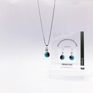 SWA COLL : ROUND EMERALD ฺNECKLACE