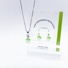 Load image into Gallery viewer, SWA COLL : ROUND PERIDOT DROP EARRINGS